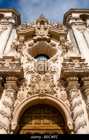 Entrée principale de la Casa del Prado Theatre de Balboa Park, San Diego, Californie Banque D'Images