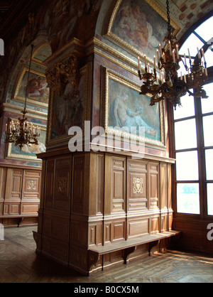 Salle de bal (salle de danse). Château de Fontainebleau (Fontainebleau). Département de Seine et Marne. La France. Banque D'Images