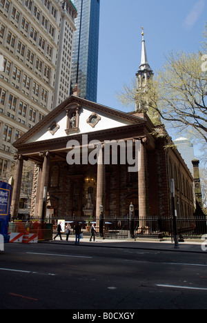 Chapelle de St Paul à New York sur Broadway dans Lower Manhattan, le bâtiment est le seul bâtiment de guerre révolutionnaire pré Banque D'Images