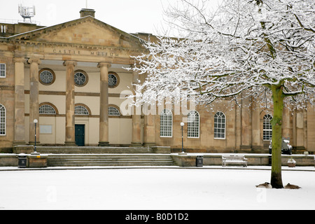 Musée du château en hiver, York, North Yorkshire, Royaume-Uni. Banque D'Images