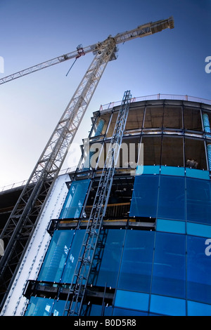 Ville moderne Construction Site, Southampton UK Banque D'Images