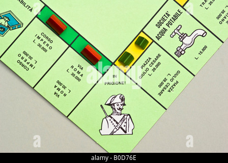 Version italienne du célèbre jeu de Monopoly Banque D'Images