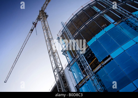 Ville moderne Construction Site, Southampton UK Banque D'Images