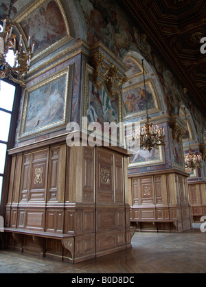 Salle de bal (salle de danse). Château de Fontainebleau (Fontainebleau). Département de Seine et Marne. La France. Banque D'Images