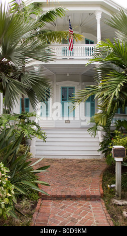 Richard Peacon octagon house sur la rue Eaton à Key West Banque D'Images