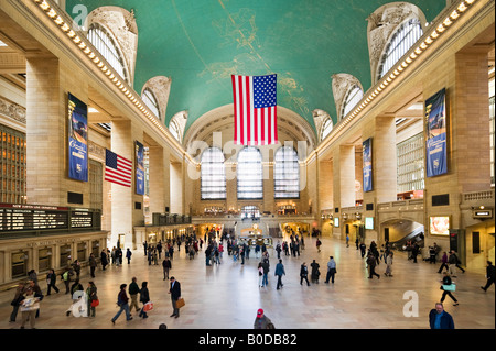 Hall principal à New York Grand Central Terminal, Manhattan, New York City Banque D'Images