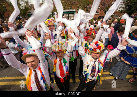 Knutsford Cheshire UK Royal peut jour Morris Men Lymm Banque D'Images