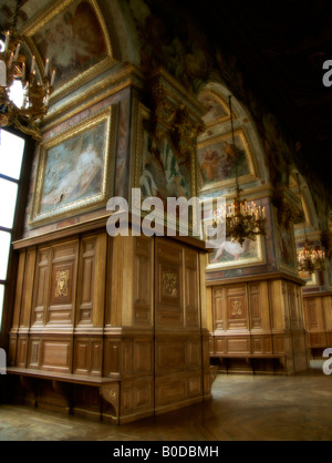 Salle de bal (salle de danse). Château de Fontainebleau (Fontainebleau). Département de Seine et Marne. La France. Banque D'Images