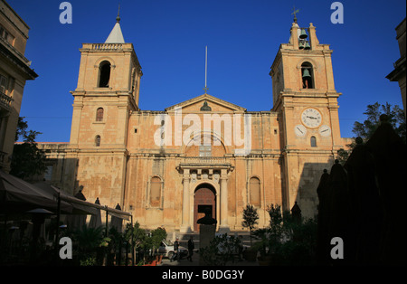 L'église de Saint John La Valette Malte Banque D'Images