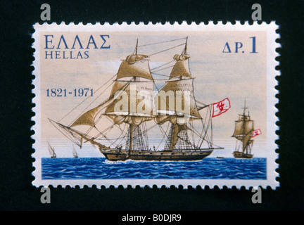 Histoire La Grèce 1821 - 1971 Stamp Banque D'Images