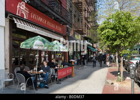 Le Père Carré Démo Bistro, Greenwich Village (Village) ou de l'Ouest, Manhattan, NYC, New York City Banque D'Images