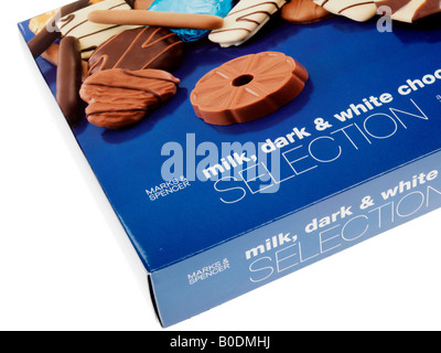 Un assortiment de biscuits au chocolat Banque D'Images