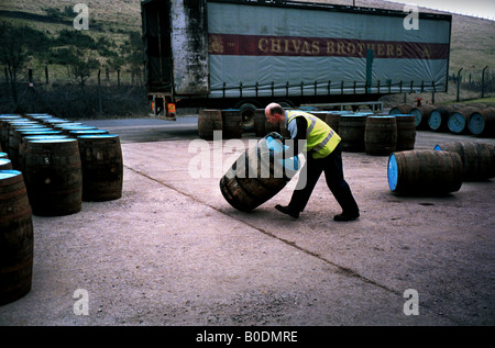 La Distillerie de STRATHISLA WHISKY ECOSSE PERNOD RICARD Chivas Regal BANFFSHIRE HIGHLANDS Banque D'Images