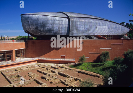 L'auditorium, Parco della Musica, par l'architecte Renzo Piano, Rome, Latium, Italie Banque D'Images