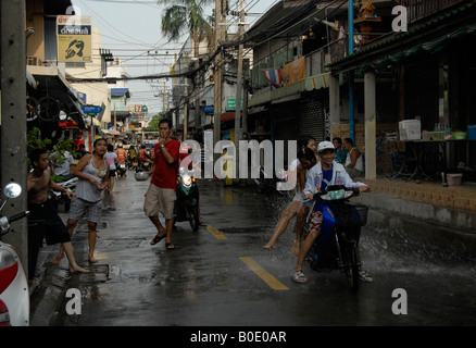 Festival de Songkran, nouvel an thaï , bangkok , Thaïlande Banque D'Images