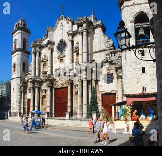 Cathédrale de San Cristobal à La Havane Cuba Banque D'Images