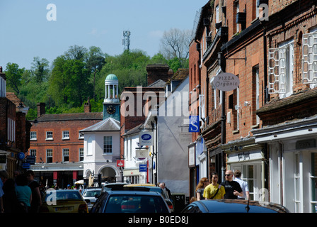 Vue vers l'Est le long de Godalming GODALMING Surrey Street England UK Banque D'Images