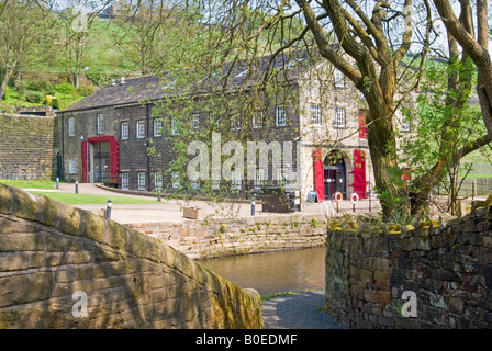 Cleurie Visitor Centre, Huddersfield canal étroit, Marsden Banque D'Images