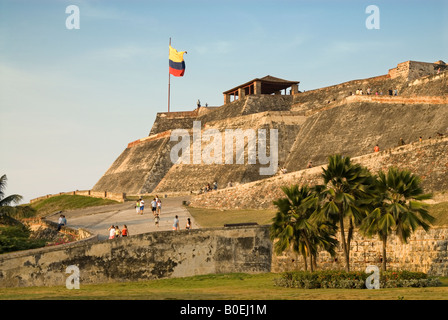 Castillo de San Felipe de Barajas, à Cartagena de Indias, Colombie Banque D'Images