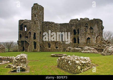 Llawhaden Château près de Haverfordwest Pembrokeshire dans Banque D'Images