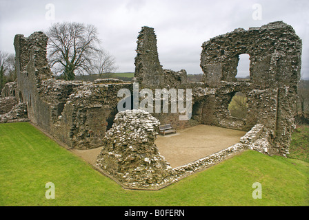 Llawhaden Château près de Haverfordwest Pembrokeshire dans Banque D'Images