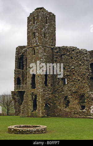 Llawhaden Château près de Haverfordwest Pembrokeshire dans Banque D'Images