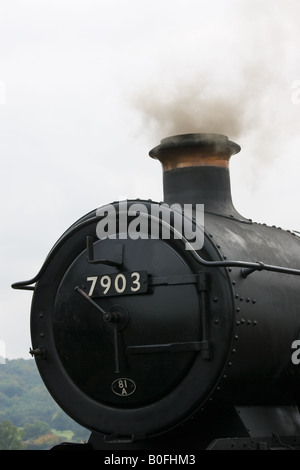 Machine à vapeur à Toddington Gare dans Gloucestershire Royaume Uni Banque D'Images