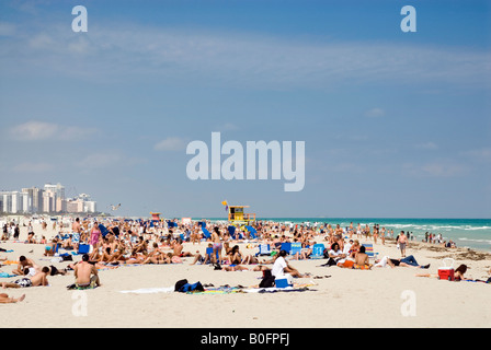 South Beach Miami Florida USA Banque D'Images