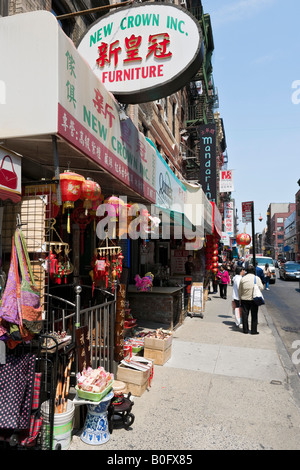 Mott Street, Chinatown, Lower Manhattan, New York City Banque D'Images