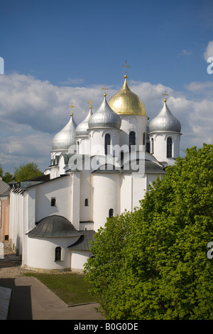 La cathédrale Sainte-Sophie. Veliky Novgorod Banque D'Images