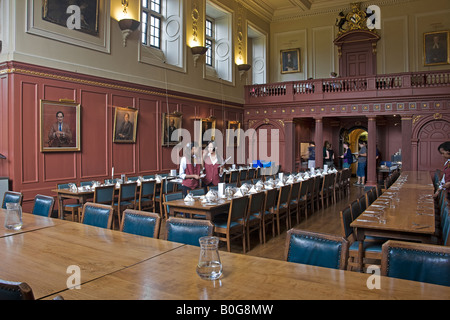 Sydney Sussex salle à manger. L'Université de Cambridge. Banque D'Images