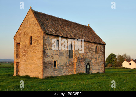 Soleil du soir sur Abbot s Fish House Meare Somerset Banque D'Images