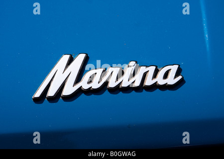 Le Morris Marina est une voiture qui a été fabriquée par la division de British Leyland Morris au Royaume-Uni au cours des années 1970 Banque D'Images
