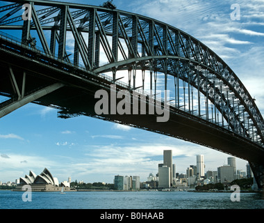 Le Harbour Bridge, l'Opéra, Sydney, New South Wales, Australia Banque D'Images