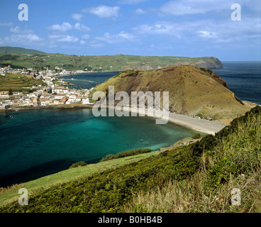 Horta sur l'île de Faial, Açores, Portugal Banque D'Images