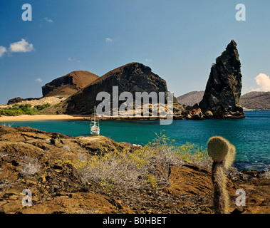 Pinnacle Rock, Pináculo, Bartolome Island, îles Galapagos, Equateur Banque D'Images