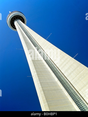 CN Tower, Tour de télévision et tour d'observation, Toronto, Canada Banque D'Images