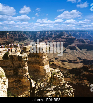 Grand Canyon, lookout point, Colorado, du Plateau du Colorado, Arizona, USA Banque D'Images