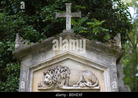 Tombe d'Elias, Mauromichalis 1800-1836, officier grec, adjudant du Roi Otton de la Grèce, de l'altérer, Suedfriedhof vieux cimetière en UM Banque D'Images