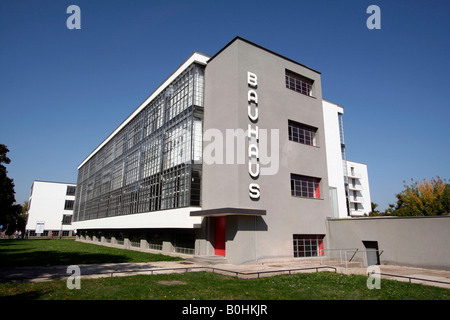 Bauhaus, UNESCO World Heritage Site, Dessau, Saxe-Anhalt, Allemagne Banque D'Images