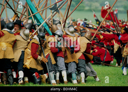 Un Hogan-vexel Civil War re-enactment, Angleterre. Banque D'Images