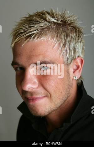 Head and shoulders portrait d'un jeune homme écossais Banque D'Images