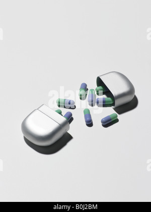 titulaire de boîte de pillule Banque D'Images