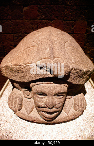 Macuilxochitl, le dieu aztèque de la musique et de la danse, Musée National d'anthropologie, le parc de Chapultepec, Mexico Banque D'Images