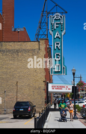 Théâtre de la rue Broadway Fargo Fargo, Dakota du Nord, USA Banque D'Images