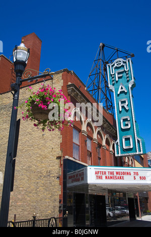 Théâtre de la rue Broadway Fargo Fargo, Dakota du Nord, USA Banque D'Images