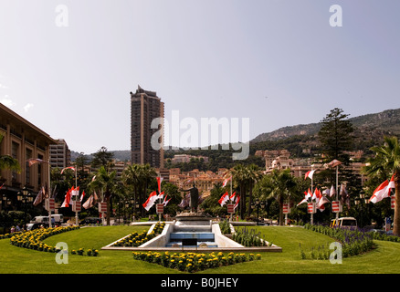 Place du Casino de Monte Carlo dans la Principauté de Monaco. Banque D'Images