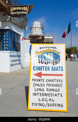 Charter Location de bateau Promenade Ville Ensenada Baja California au Mexique Banque D'Images