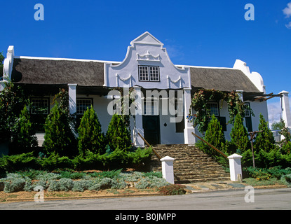 Maison de style Cape Dutch traditionnels, Tulbagh, Western Cape, Afrique du Sud Banque D'Images