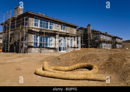 La construction d'une nouvelle maison Winchester Road Temecula Valley Californie du Sud USA Banque D'Images